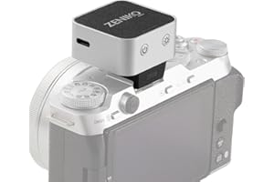 ZENIKO ZΕΝΙΚΟ ZF04 On-Camera-Blitz, Fotoblitz mit 2 Leistungsstufen, Typ-C-Aufladung, universelle Blitzschuhhalterung, 372 Blitze mit voller Leistung für Kameras
