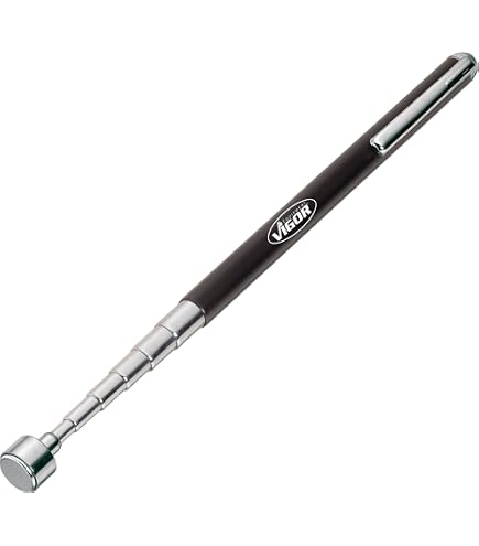 HENGBIRD Kit 3 Varillas Magnéticas Telescópicas (60cm) - Imán Fuerte Para Recoger Tornillos Y Metales En Reparaciones De Autos, Hogar Y Taller