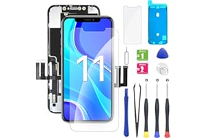 EXW Écran LCD iPhone 11 6.1" Écran iPhone 11 Tactile De Réparation Complet + Protecteur D'écran + Adhésif Étanche A2111, A2223, A2221