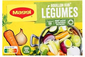 Maggi Bouillon Kub légumes - La boîte de 18 cubes - 180 g