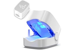 ZRWULDU Dispositivo Trattamento Laser Micosi Unghie, Terapia Della Luce per Unghie con 3 Luci Blu 500nm e 1 Rossa 940nm Migliorare Unghie Danneggiate Per Mani e Piedi, Nail-Fungo Remover Timer da 7 Minuti