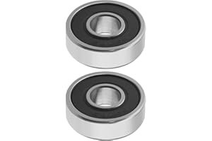 YINETTECH 2 rodamientos de bolas de repuesto 210034-7 607-2RS compatibles con rodamientos de ranura profunda Makita 9557NBR 9558NBR GA4034 GA4534 GA5034