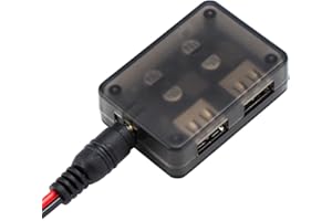 12V to 5V DC Converter USB, DROK Dual USB Fast Charge Board Auto Buck Converter DC-DC 6-30V 12V 24V to 5V 9V Voltage Step Down Regulator Car Volt Transformer