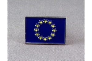 LAOSEP Spilla in metallo smaltato con bandiera dell'Unione Europa (UE)