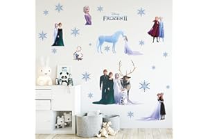 GFMODE Sticker Mural Princesse Enfants Stickers Muraux Neige Autocollant Amovible Décoration Murale pour Chambre Filles Chambre Enfants Bébé