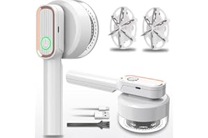 GBARAN Quitapelusas eléctrico, Quita Pelusas removedor de Pelusas con 2 Cuchilla de Afeitar de Repuesto, afeitadora portátil de Tela para Ropa, Muebles