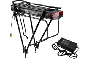 EIFDUHP Batteria Ebike 36V 15Ah con Portapacchi Posteriore e Caricabatterie per Motore da 200W-750W, Batteria per Bicicletta Elettrica Ioni di Litio per Biciclette da 26-29 pollici