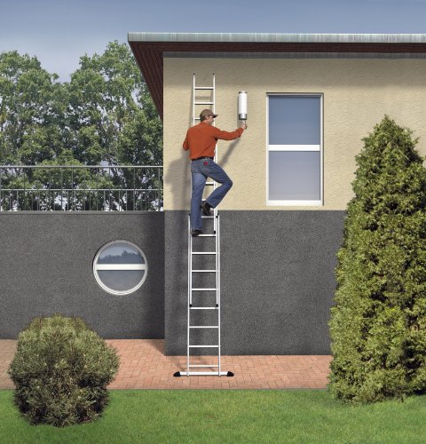 Hailo 7309-101 Alu Kombileiter 3 x 9 Sprossen inklusiv Einhängetritt - 3