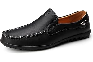 ARO LORA Hommes Mocassins Loafers Chaussures Slip on Chaussures Bateau et Mocassins pour Hommes Penny Confort Chaussures de Conduite Plat Chaussures