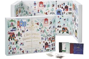 NATSABE La Via del Te - Calendario Dell' Avvento Natale 2025 - Set Regalo Selezione di 24 bustine filtrofoglia contenenti tè foglia intera e tisane - Edizione Limitata