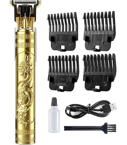 T-9261 New Vintage Professional Hair Trimmer For Men –Golden Body