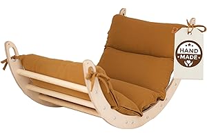 WoodsCraft Arche d'Escalade pour Bebe et Enfant avec Coussin Hypoallergénique | Arche Montessori Bebe - Arche Escalade | Jeux Montessori: Escalade Enfant Interieur