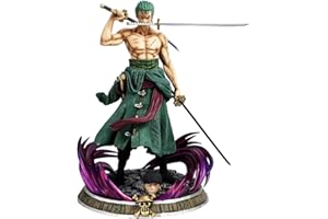 LGQHCE Anime Roronoa Zoro Figure, Figurine Anime Couteaux Thousand World Collection de Figurine Animations Character Model Jouet Table de Chevet Voiture Salon Décorations 20CM