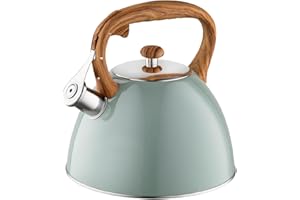 FLORINA 5C1090 Hervidor de agua, acero inoxidable, verde mate