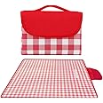 ECVV Camping Blanket: Durable, Waterproof, Foldable Design - 190x200cm for Travel, Picnics & Camping Adventures(Red)