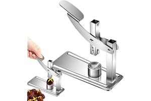 IITA Kastanienschneider, Edelstahl-Walnussöffnerzange, langlebiger Kastanienclip-Nussknacker mit kreuzverzahntem Öffnungsdesign, wiederverwendbares Walnussöffnerwerkzeug für Nusswalnusskastanien