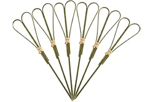 Bâton de Cocktail,100 Pcs Pics à Cocktail Bambou Pics,Pics à Cocktail,Fruits Bâtons Bambou,Cure-Dents en Bois fête Fournitures Brochettes 12CM