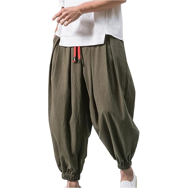 Seidarise Herren-Jogginghose Aus Leinen-Baumwolle – Bequeme Haremshose Für Alltag & Freizeit (XS Bis XXL)