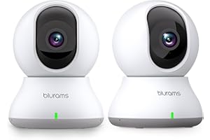 blurams Pet Camera 2K, Indoor Cameras, Dog Cam, 360° Home Security Camera, Night Vision, Motion Tracking, 2-Way Talk, Cloud&SD, APP Control, Works with Alexa