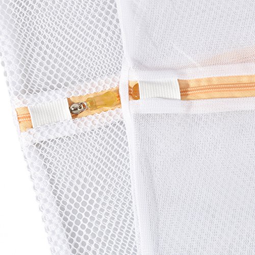elander Wäschenetz [7 Stück] Wäschesack Premium Qualität Wäschetasche Wäschebeutel für Waschmaschine [Orange] - 4