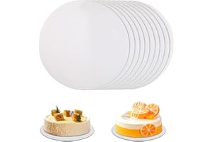 Bafumiu 10 Stück tortenunterlage Rund, cakeboard 30 cm rund,12inch tortenplatte Pappe, kuchenplatte rund für Transport Kuchen und Präsentation von Kuchen bei Hochzeiten, Geburtstage und Hauspartys