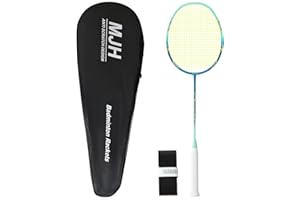 MANJHONG Graphite Badminton Racket - 4 Colours - Professional Lightweight Carbon Fiber Racquet for Training Recreational Game