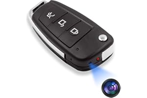 IKLOOCQ Car Key Spy Camera Hidden Camera, HD 1080P Mini Spy Camera No WiFi Needed, Outdoor Small Secret Camera, Hidden Mini Spy Nanny Cam with Motion Detection, Night Vision, Loop Record