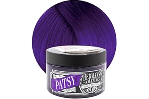 ‎HERMAN'S AMAZING DIRECT HAIR COLOR Herman’s Amazing Hair Color | Patsy Purple| auswaschbare lila Haarfarbe auf Conditioner Basis | Vegan | Cruelty Free | Semi Permanente Haartönung | 115 ml | Dunkel Violet