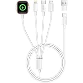 4 in 2 M&uacute;lti USB C Cable Fast Charging 60W for iPhone and Apple Watch | Apple Watch Charger Cable Charger iWatch Apple Charge
