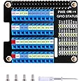 GeeekPi Raspberry Pi GPIO Screw Terminal Block Breakout Board HAT with GPIO Status LED, Raspberry Pi GPIO Expansion Board Breakout Module for Raspberry Pi 4B/3B+/3B/2B/B+/Pi Zero W/Pi Zero 2 W