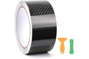 KALIWA 6D Pellicola Adesiva Carbonio 5cm*900cm - Pellicola Adesiva per Auto 6D Fibra di Carbonio Adesiva - 5 x 900 cm