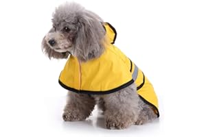 PETCUTE Imperméable pour Chien avec Capuchon Impermeable à Capuche pour Chien Our Animaux de Compagnie Petite Moyenne Grande