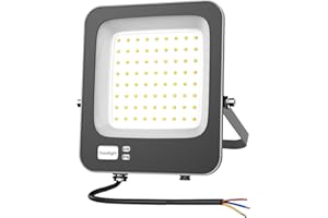 Faretto LED da Esterno 50W,Fosingut Potenti Faretti per esterni 4000LM,Impermeabile IP66 Fari di Sicurezza,6500K Bianca Fredda Interni ed Luci LED Esterno per Garage,Giardino,Corridoio,Cortile