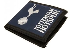 Tottenham Hotspur Geldbörse, Weiß, Buchstabenmuster, Zweifach gefaltet, Unisex, Canvas, WALLET