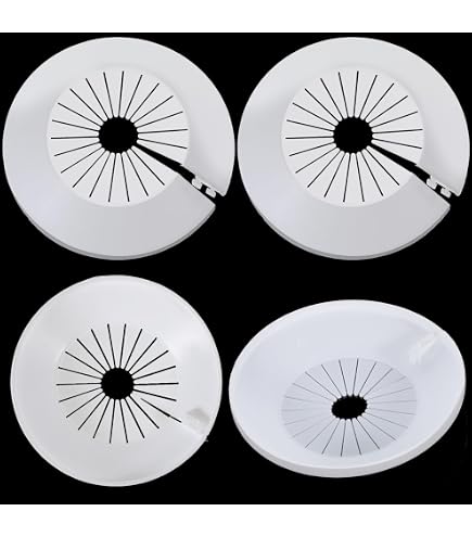 Qjaiune 4pcs Water Pipe Cover - 0.63 Inch / 16mm Wall Flange White Escutcheon, PP Plastic Radiator Drain Line Cover Collar for Tube Decoration Qjaiune 4pcs Water Pipe Cover - 0.63 Inch / 16mm Wall Flange White Escutcheon, PP Plastic Radiator Drain Line Cover Collar for Tube Decoration