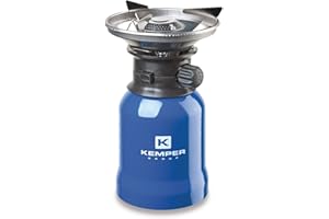 K KEMPER GROUP Com Gas 760 - Hornillo de Camping, Compacto, Plato para Vientos