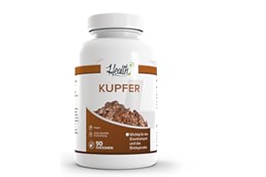 ‎ZEC+ Zec+ Health+ Kupfer - 90 Kapseln reines Kupfergluconat, essentielles Spurenelement, Eisenpräparate und Mineralstoffe, Made in Germany