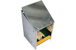 BEEZTEES Olba B.V. Automatic Poultry Feeder with Lid, 2.5 kg