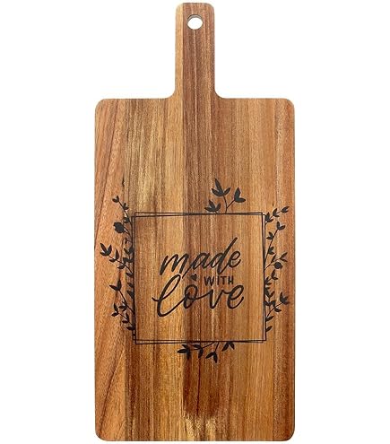 Tagliere In Legno Di Faggio Fackelmann 33x21 Cm - Con Foro Per Trasporto - Per Preparazione E Servizio - Foto 6