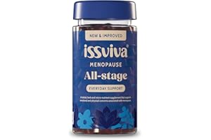 ISSVIVA MENOPAUSE Issviva Sage, Saffron, Vitamin B6, B12, D3, Zinc & More | Menopause Support Gummies for Women | Relief for Hot Flashes, Fatigue, Mood Swings | Vegan Berry Flavour