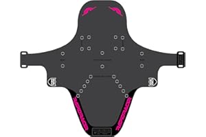 RRP Rapid Racer Products Unisex Adult Enduro Mudguard, Black/Pink, Standard