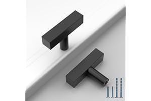 ‎ASTRÉE Astrée 10 Stück Edelstahl Möbelknöpfe Schwarz Möbelknopf Knauf für Schrank Schrankknöpfe Schubladenknöpfe Schrankknopf Möbelknauf Knöpfe für Kommode Schubladen Knöpfe