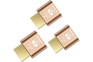 FUERAN Dummy Plug Headless Ghost Display Emulator DDC EDID Emulator Fake Display HDMI-compatible 4K@60Hz-3Pack