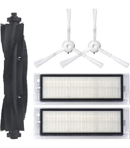 Ersatzbürsten & Filter Für X-plorer Staubsauger – 1x Hauptbürste + 10x Seitenbürsten + 5x Filter – Für Serie 40, 45, 50