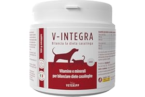 V-INTEGRA Epato 500g, Integratore Vitamine e Minerali per Bilanciare Diete Casalinghe di Cani e Gatti che Richiedono una Restrizione di Rame, Multivitaminico Cane e Gatto Made in Italy