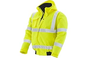 pka Warnschutz Pilotenjacke für die Arbeit - Wasserdichte & Winddichte Arbeitsjacke