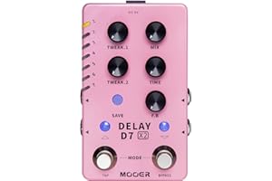 MOOER D7 X2 Delay - Multi-Delay, rosa