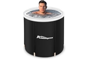 Ambitelligence Recovery ice tub, Foldable Adult Bathtub, Outdoor Portable Cold Water Therapy tub, Fitness/Rehab ice tub for Athletes, Long-Lasting Insulated ice tub, Adult spa Soaking Bucket
