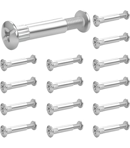 Set 10 Viti Zincate Metafranc Per Mobili - Filettatura M4, Lunghezza 36-48 Mm, Ideali Per Armadi E Connettori - Foto 7