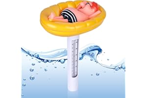 Acboor Schwimmende Pool Thermometer, Bruchfest Schwimmbadthermometer, Floating Pool Thermometer, für Swimmingpool, Spas, Hot Tubs, Aquarien, Fischteiche und Baby-Pool (Wanderer)